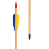 EK Archery Natural Wooden Feather Arrows 28" - Pack of 3