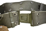 Ex Military Olive Green Belt With Heavy Duty Clip