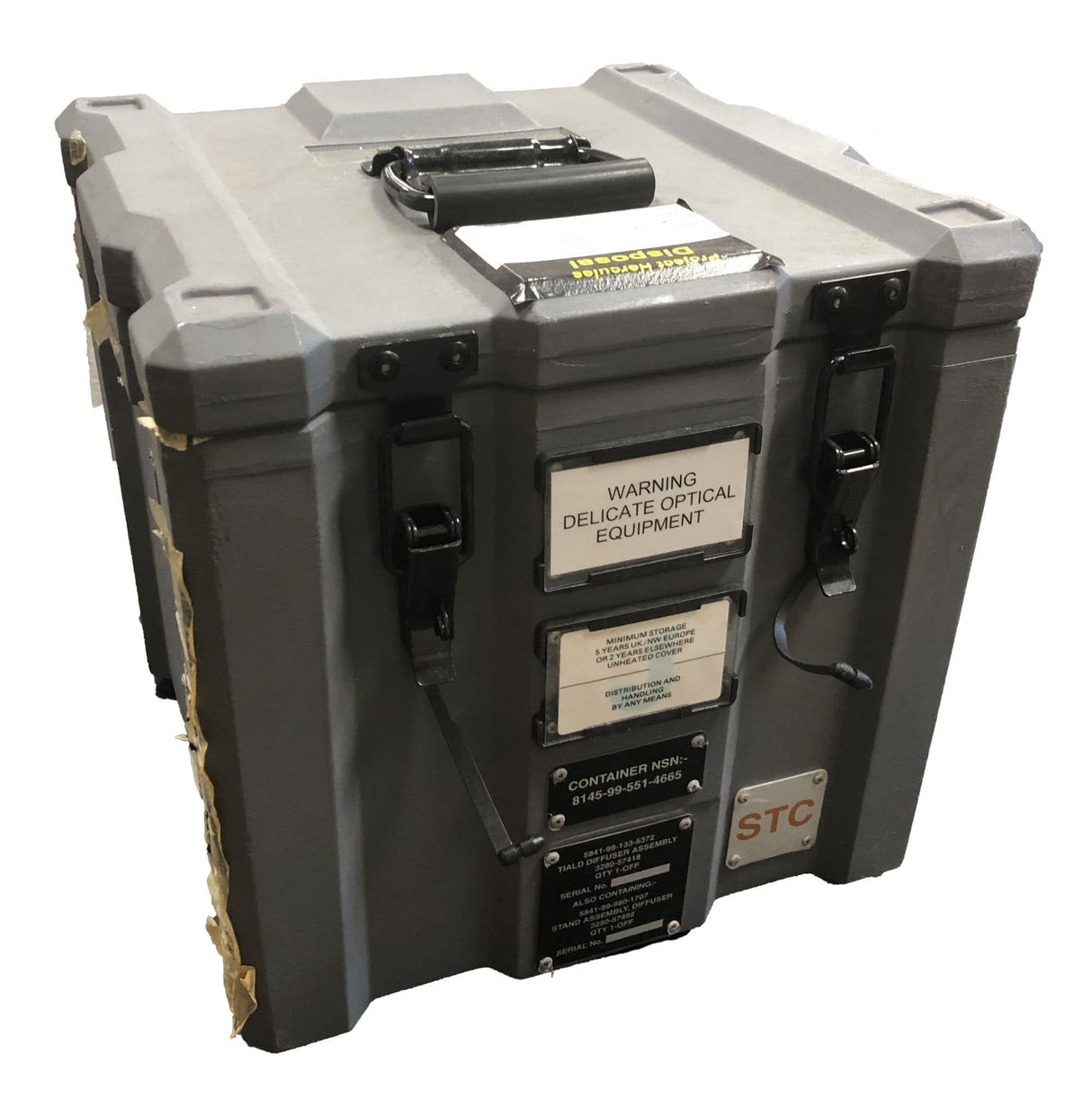 Ex Military Pelican Space Case Small Grey Storage Case - Grade 1