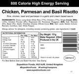 Expedition Foods Freeze Dried Meal Pouch - Chicken, Parmesan & Basil Risotto - Various Sizes