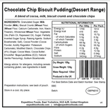 Expedition Foods Freeze Dried Meal Pouch - Chocolate Chip Biscuit Pudding Dessert