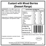 Expedition Foods Freeze Dried Meal Pouch - Custard With Mixed Berries Dessert