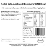 Expedition Foods Freeze Dried Meal Pouch - Rolled Oats Apple & Blackcurrant - Various Sizes