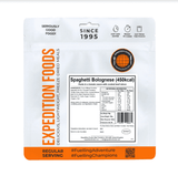 Expedition Foods Freeze Dried Meal Pouch - Spaghetti Bolognese - Various Sizes