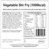 Expedition Foods Freeze Dried Meal Pouch - Vegetable Stir Fry - Various Sizes