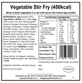 Expedition Foods Freeze Dried Meal Pouch - Vegetable Stir Fry - Various Sizes