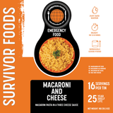 Expedition Foods Freeze Dried Meal Tin Macaroni & Cheese - 16 Servings