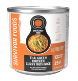 Expedition Foods Freeze Dried Meal Tin Thai Green Chicken Curry With Rice - 13 Servings
