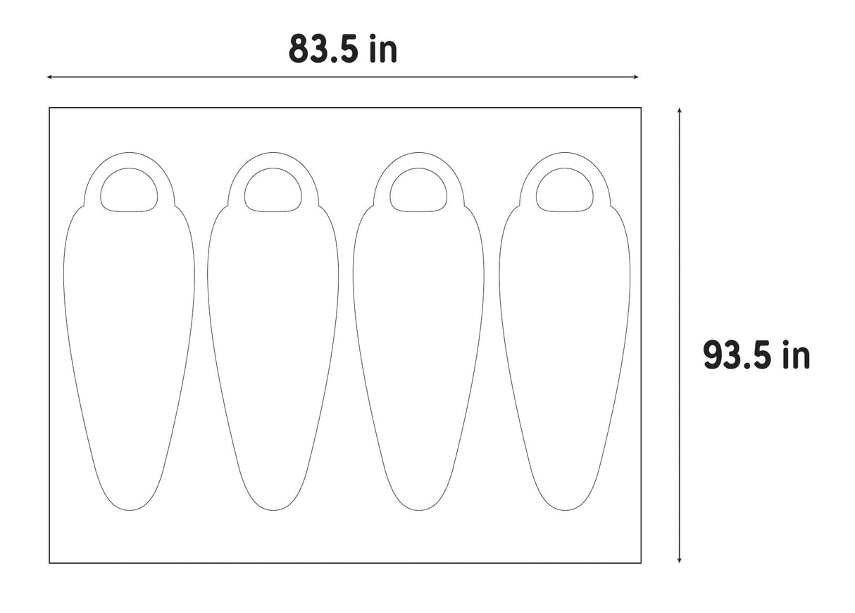 Kelty Rumpus 4 Man Tent Footprint