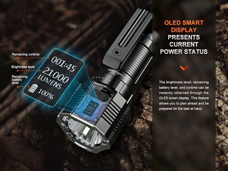 Fenix LR60R 21,000 Lumen Rechargeable Searchlight Torch