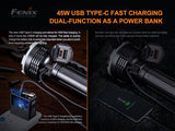 Fenix LR80R 18,000 Lumen Rechargeable Searchlight Torch