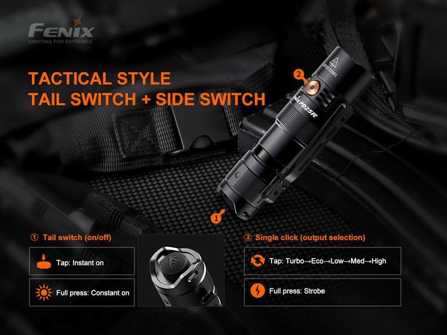 Fenix PD25R 800 Lumen Rechargeable Torch