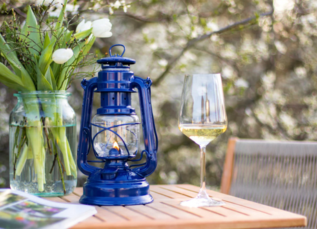 Feuerhand Baby Special 276 Hurricane Lantern - Cobalt Blue