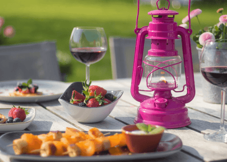 Feuerhand Baby Special 276 Hurricane Lantern - Telemagenta Pink