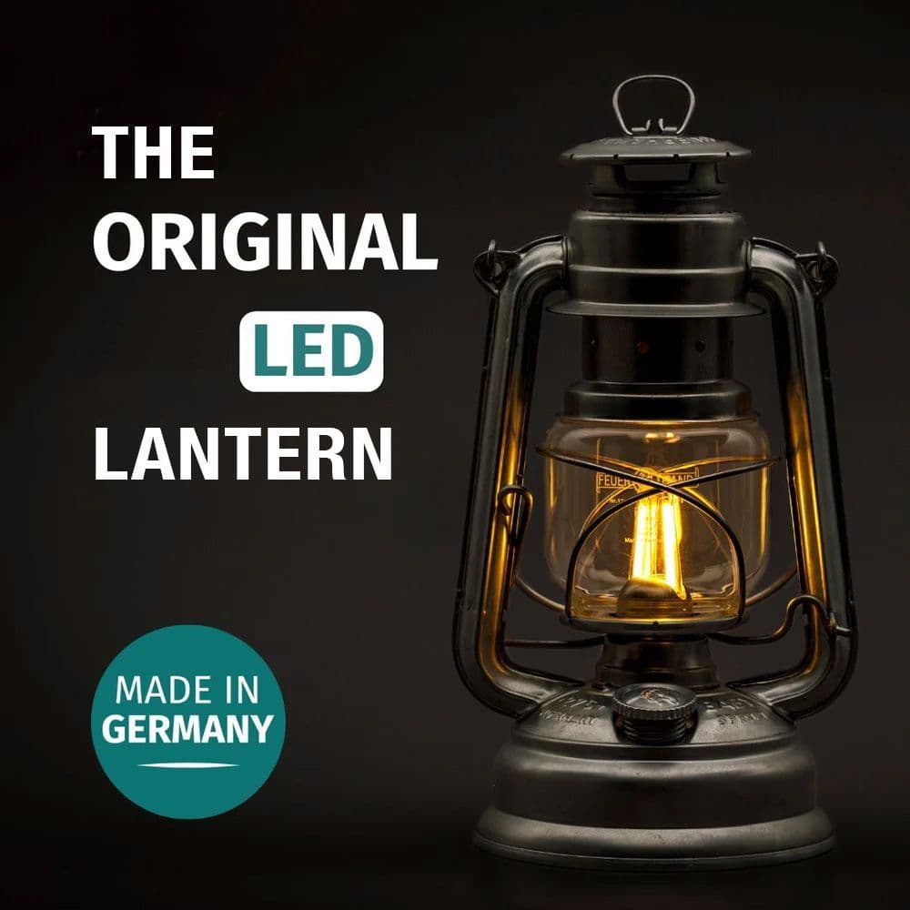 Feuerhand Baby Special 276 LED Hurricane Lantern - Zinc