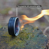 Forest Fundamentals Open Flame Alcohol Tins 4X Graphite Felts