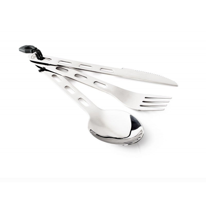 GSI Outdoors Glacier Stainless 3 Piece Ring Cutlery Set