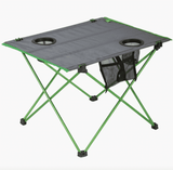 Highlander Ayr Folding Camping Table - Green and Grey