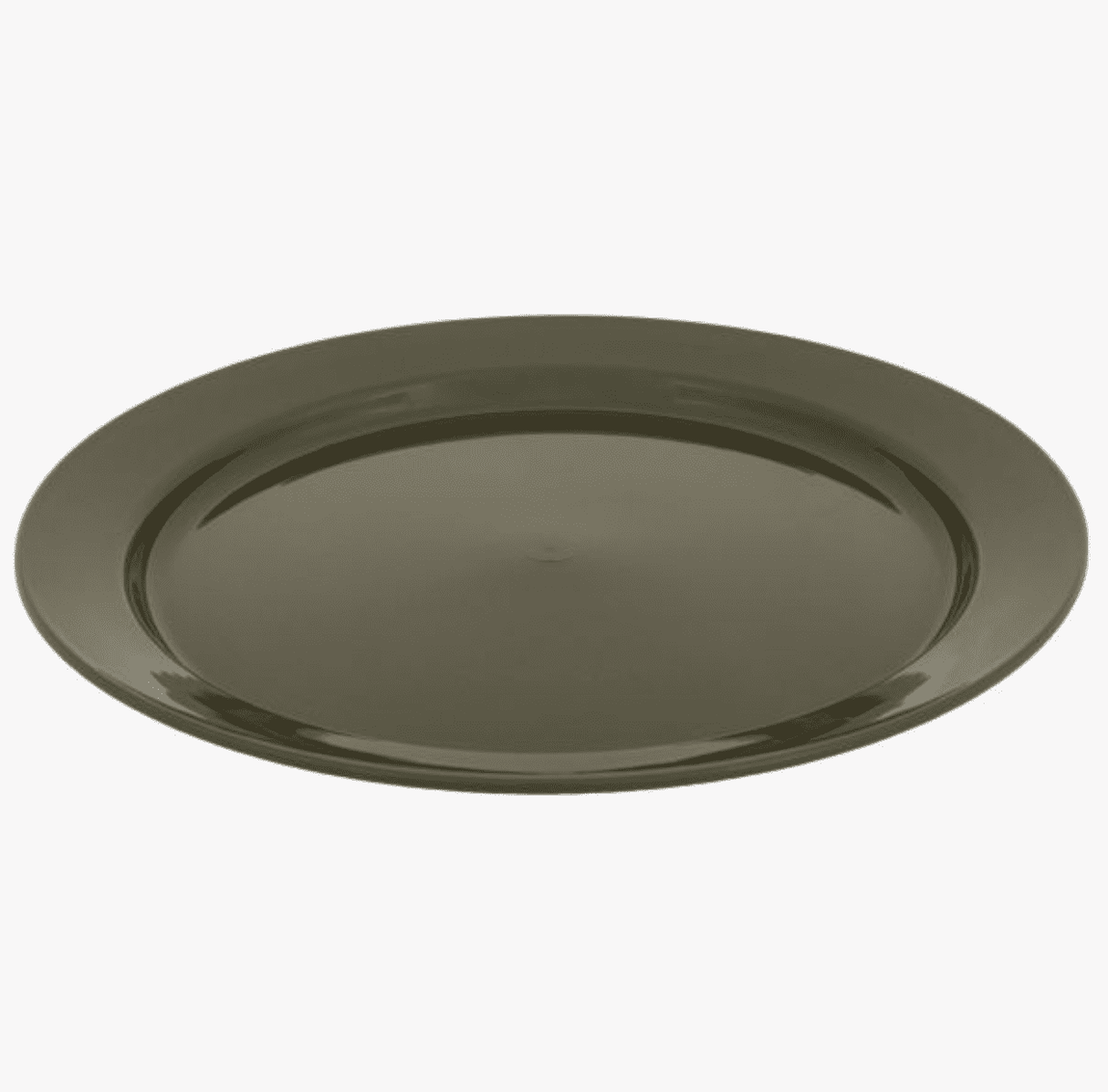Highlander Olive Green Flat Plate - 24cm