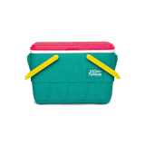Igloo Retro 25Qt / 23L Picnic Cooler - Dark Jade / Bold Magenta / Livewire Yellow