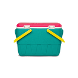 Igloo Retro 25Qt / 23L Picnic Cooler - Dark Jade / Bold Magenta / Livewire Yellow