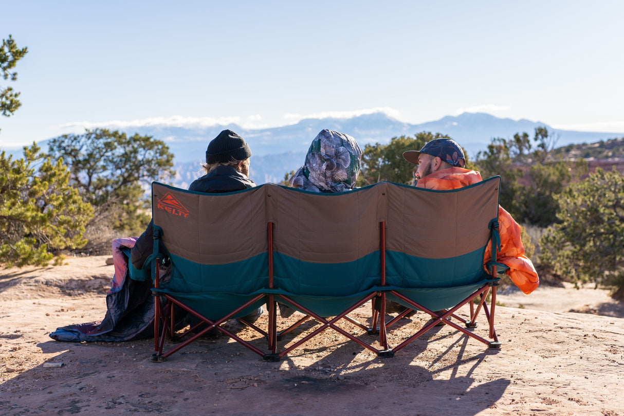 Kelty Three Seater Lowdown Couch - Deep Lake/Fallen Rock