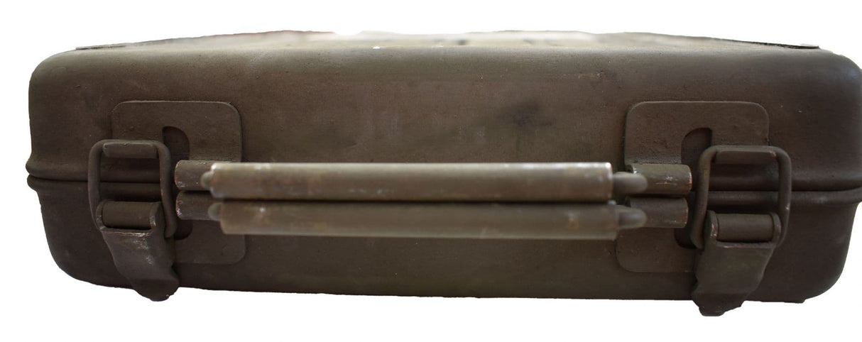 Italian Military Olive Green Metal Grenade Box