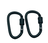 Kombat UK 6mm Locking Carabiners x2