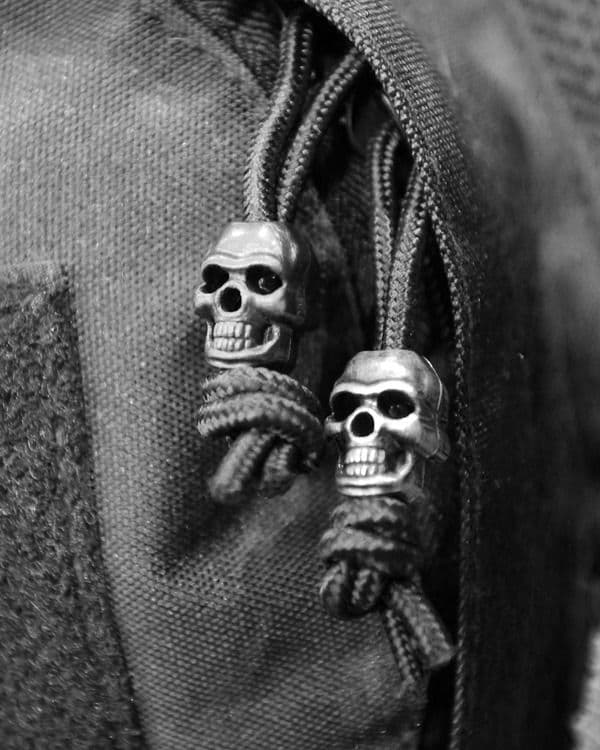 Kombat UK Skull Cord Stoppers Set - Black