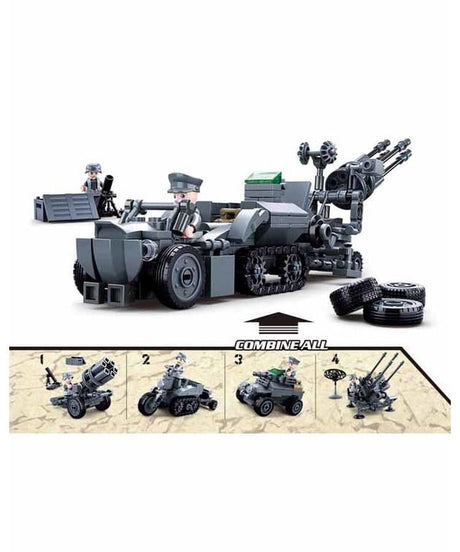 Kombat UK Sluban German 4 into 1 Building Block Set - B0681