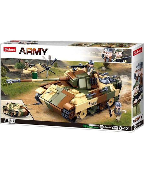 Kombat UK Sluban Medium German Tank Building Blocks Set - B0859