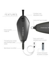 LifeStraw Peak Series 3L Gravity Filter System - Dark Grey