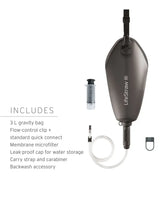 LifeStraw Peak Series 3L Gravity Filter System - Dark Grey
