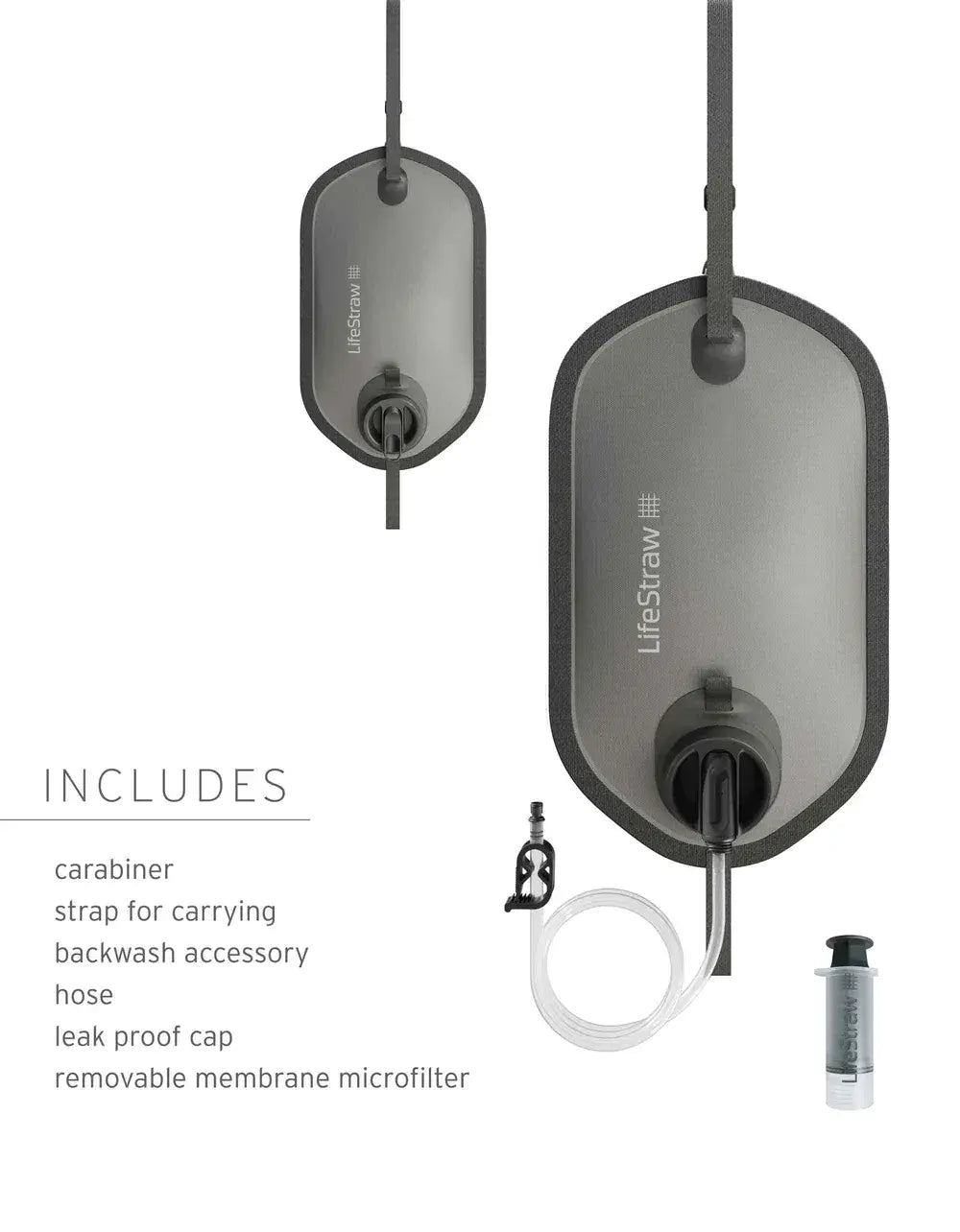 LifeStraw Peak Series 8L Gravity Filter System - Dark Grey