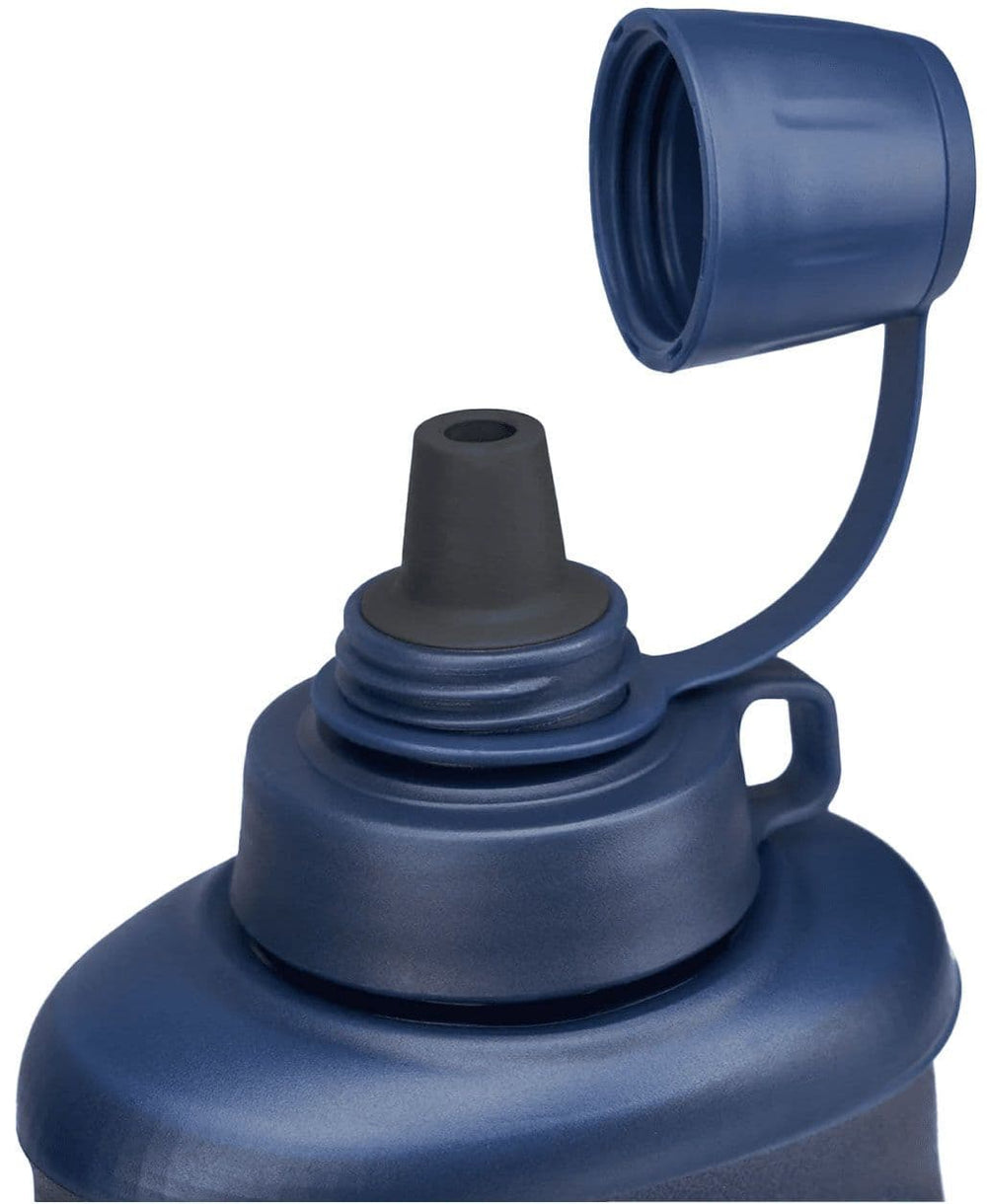 LifeStraw Peak Series Collapsible Squeeze 1L Bottle With Filter - Mountain Blue