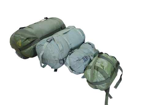Military Olive Sleeping Bag Compression Stuff Sacks - Various Sizes