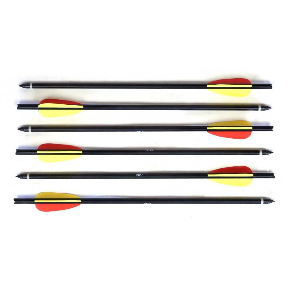 Man Kung 14 Inch Aluminium Crossbow Bolts black - 6-pack (Ø8mm)