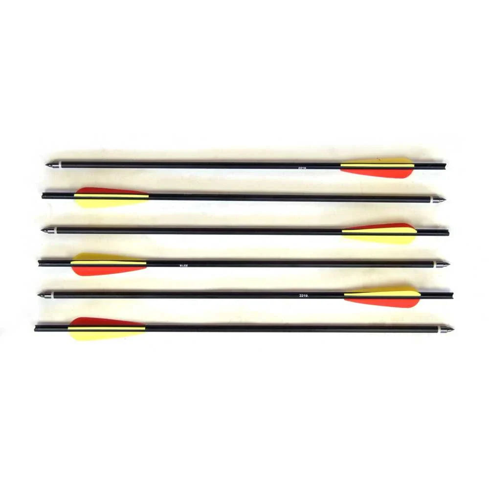 Man Kung 20 Inch Aluminium Crossbow Bolts black - 6-pack (Ø9mm)