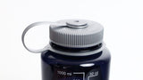 Nalgene 32oz / 1L Wide Mouth Sustain Water Bottle - Odyssey Grey Large Nalgene Logo
