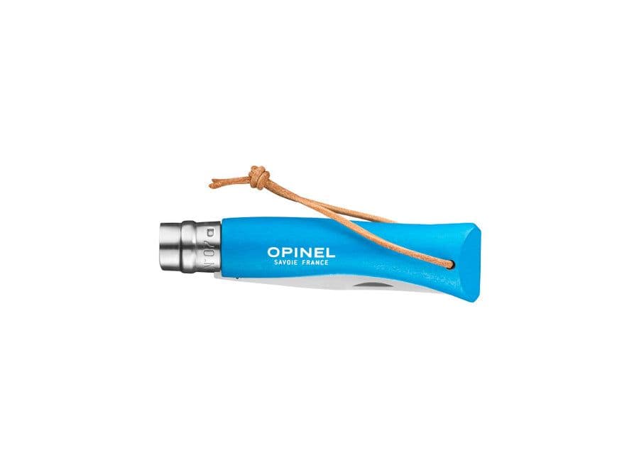 Opinel N°07 Colorama Trekking Knife - Cyan Blue