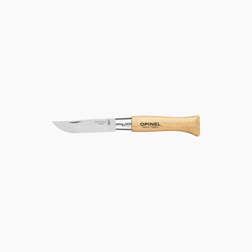 Opinel No.5 Classic Stainless Steel EDC Folding Knife - UK Legal Carry