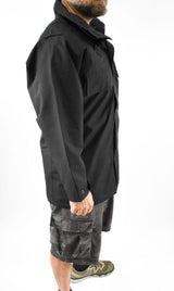 Police Lightweight Waterproof Jacket - Black