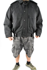 Police MDP Blouson Bomber Jacket - Black