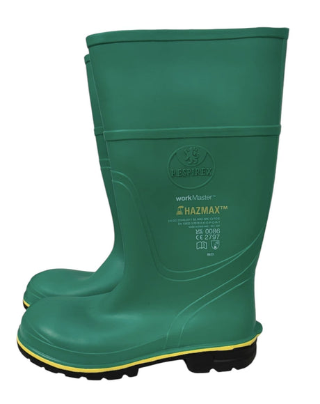 Respirex Hazmax Chemical Protection Steel Toe Boots - Brand New