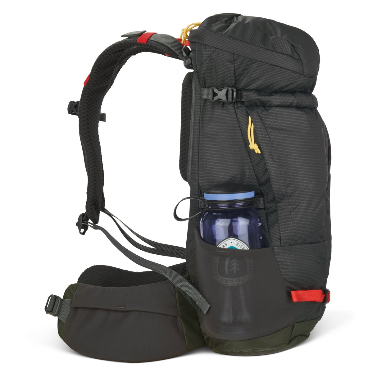 Sierra Designs Flex Hike 20L-30L Backpack Bag - Peat/Fiery Red