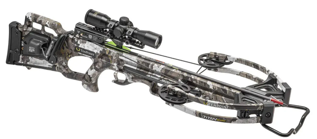 Tenpoint Titan ACUdraw  Decock Compound Crossbow Package - Rope Sled Version