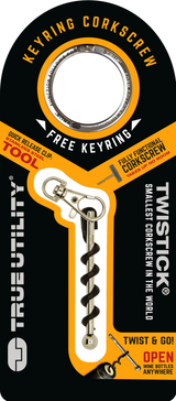 True Utility Twistick Keyring Corkscrew