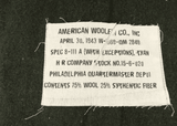 US Military Olive Wool Blanket - Brand New