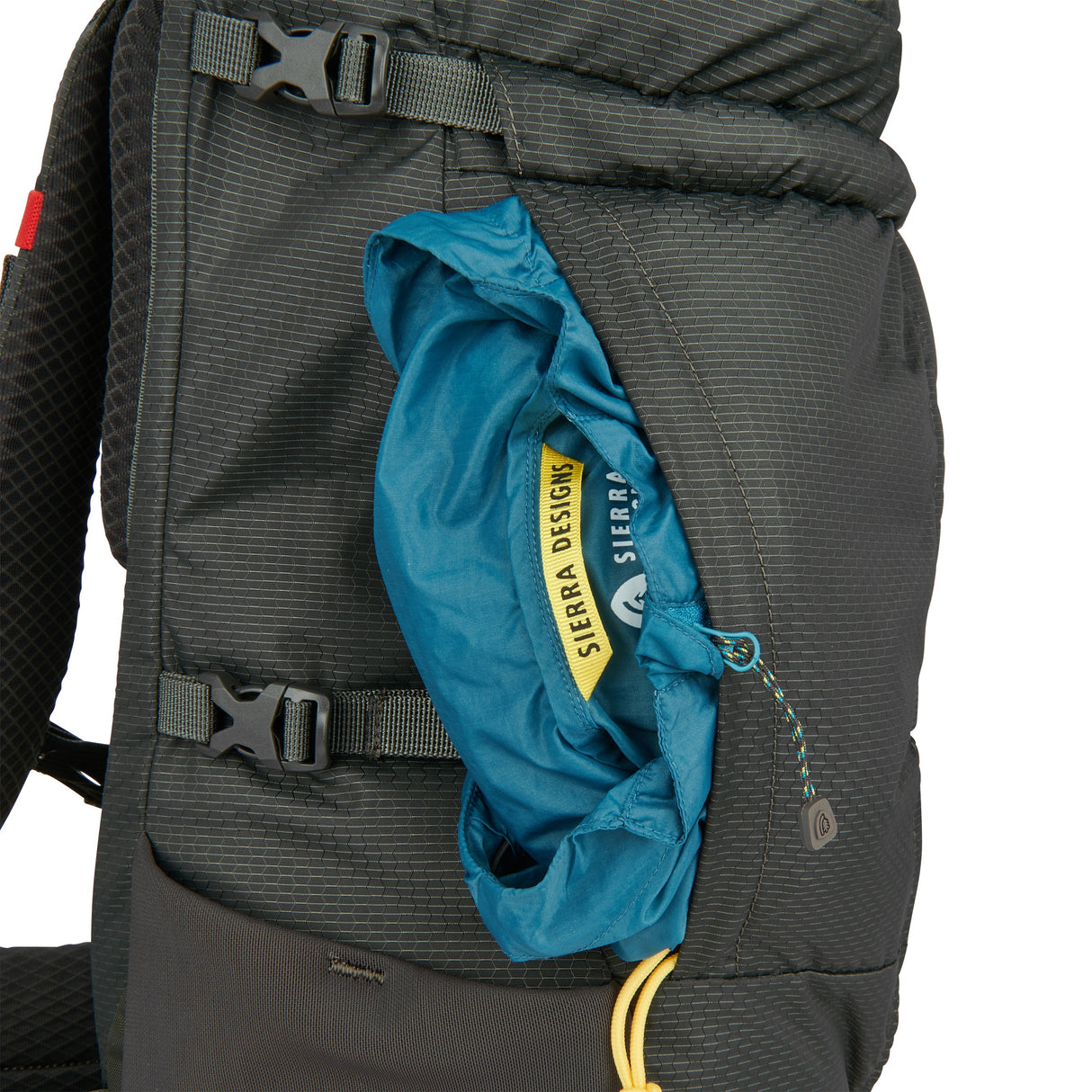 Sierra Designs Flex Hike 20L-30L Backpack Bag - Peat/Fiery Red
