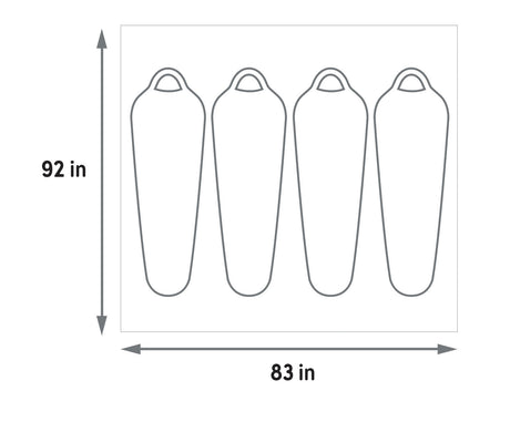 Kelty Wireless 4 Man Tent Footprint